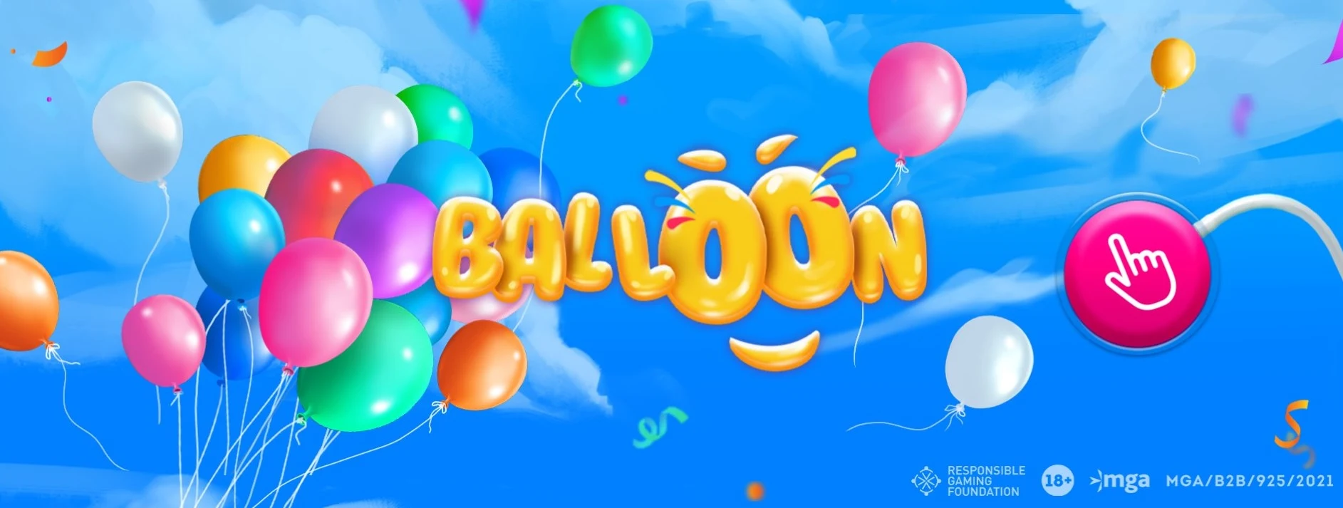 Banner promocional del juego de globos.